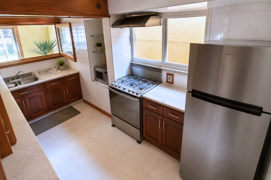 Cocina equipada de Villa las Fuentes, Cuernavaca