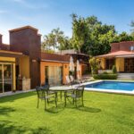 Villas Eucalipto, alberca con caldera y jardín en Cuernavaca